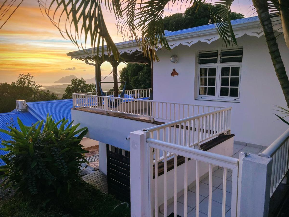 Villa Iguana, Duplex Paisible, Vue Magnifique Mer Et Rocher Du Diamant, Piscine Sainte-Luce Ngoại thất bức ảnh
