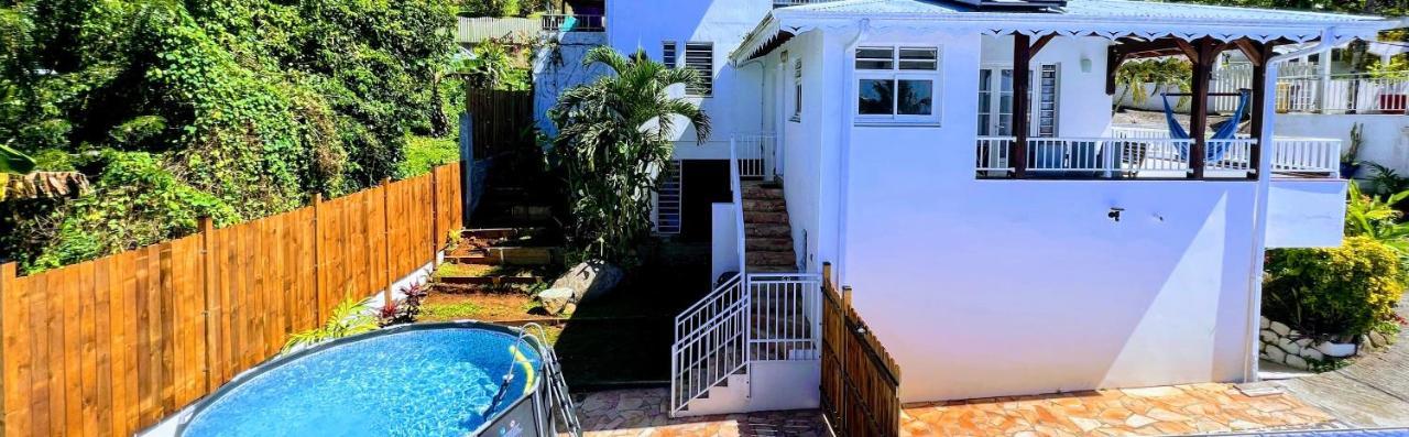 Villa Iguana, Duplex Paisible, Vue Magnifique Mer Et Rocher Du Diamant, Piscine Sainte-Luce Ngoại thất bức ảnh